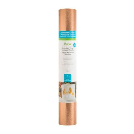 Cricut Premium Vinyl Textured Metallic Copper - 12 x 48 Inch Roll