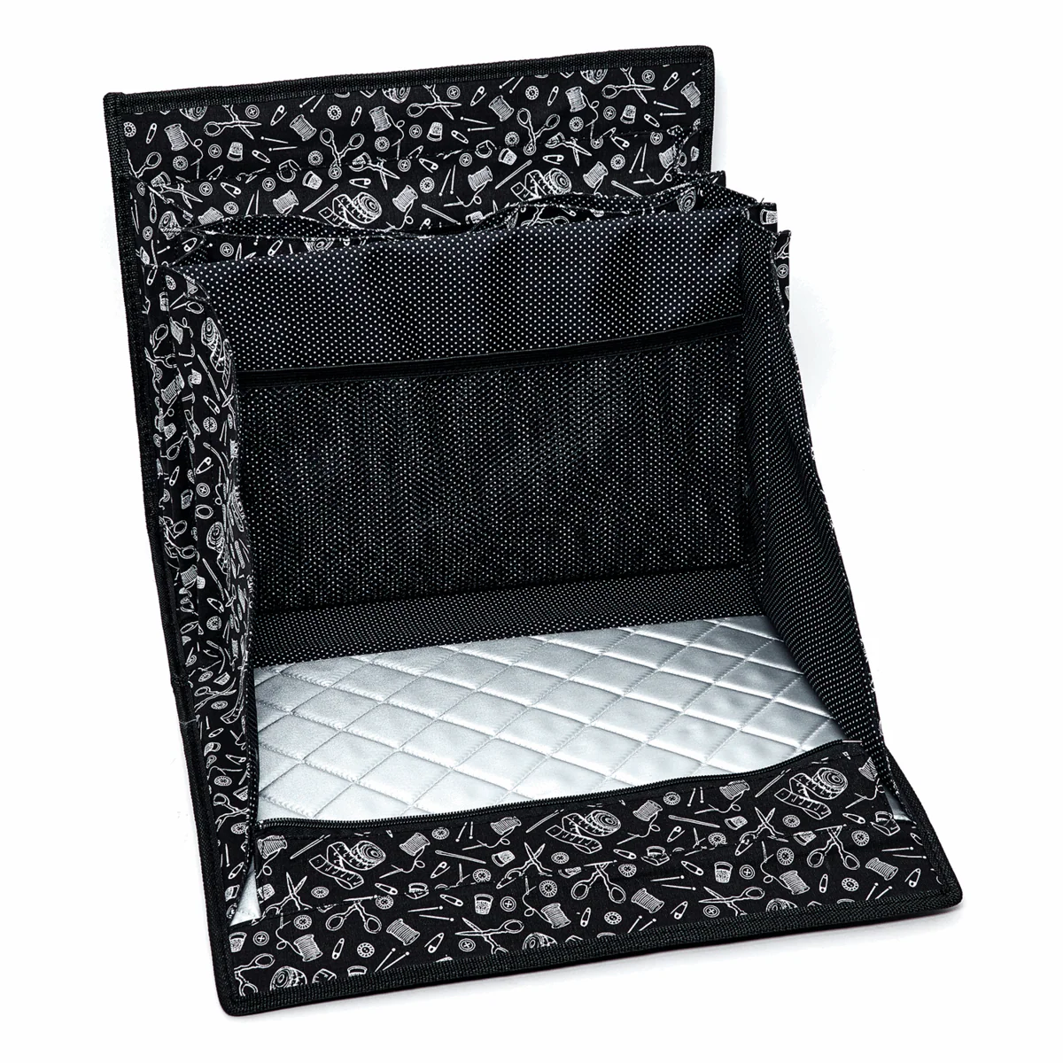 Deluxe Multi-Use Craft Bag - Gold Notions Print *Hemline Gold Edition* - Image 3