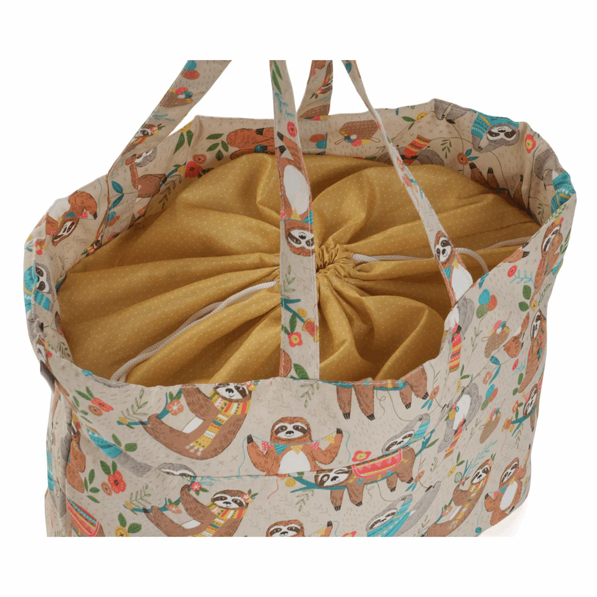 Drawstring Craft Bag - Sloth - Image 2