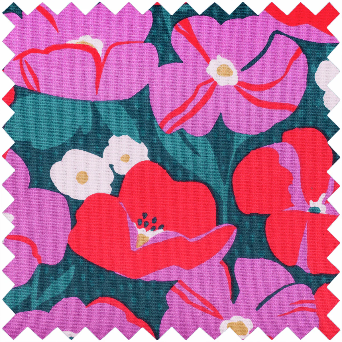 Drawstring Craft Bag - Modern Floral - Image 3