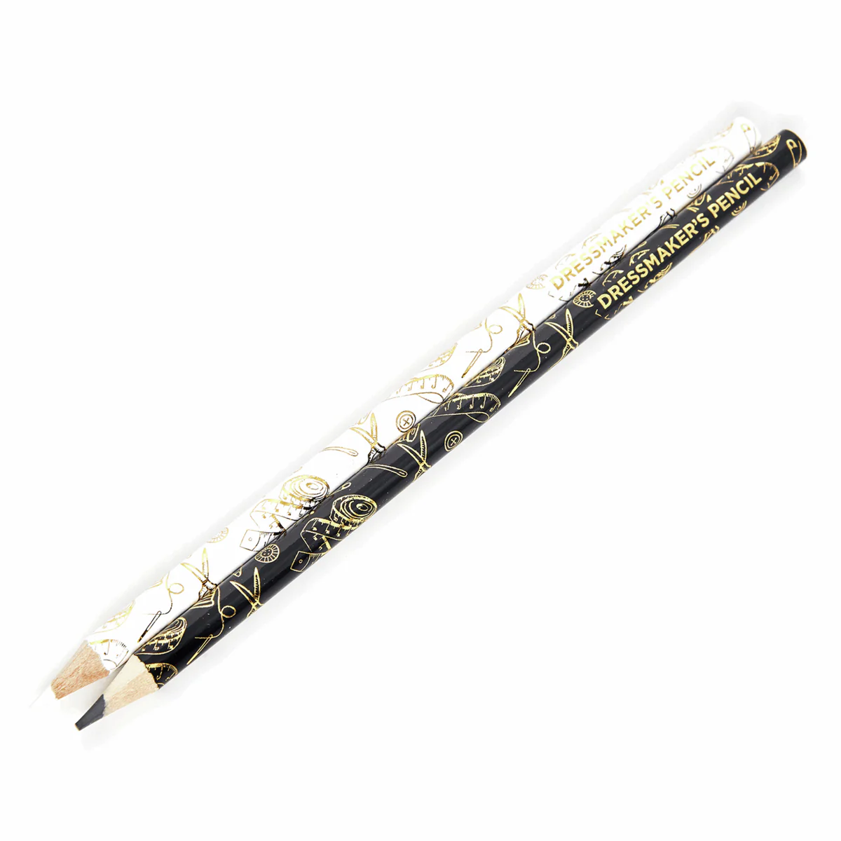 Dressmakers Water Soluble Pencils - Grey & White (Pack of 2) *Hemline Gold Edition* - Image 2