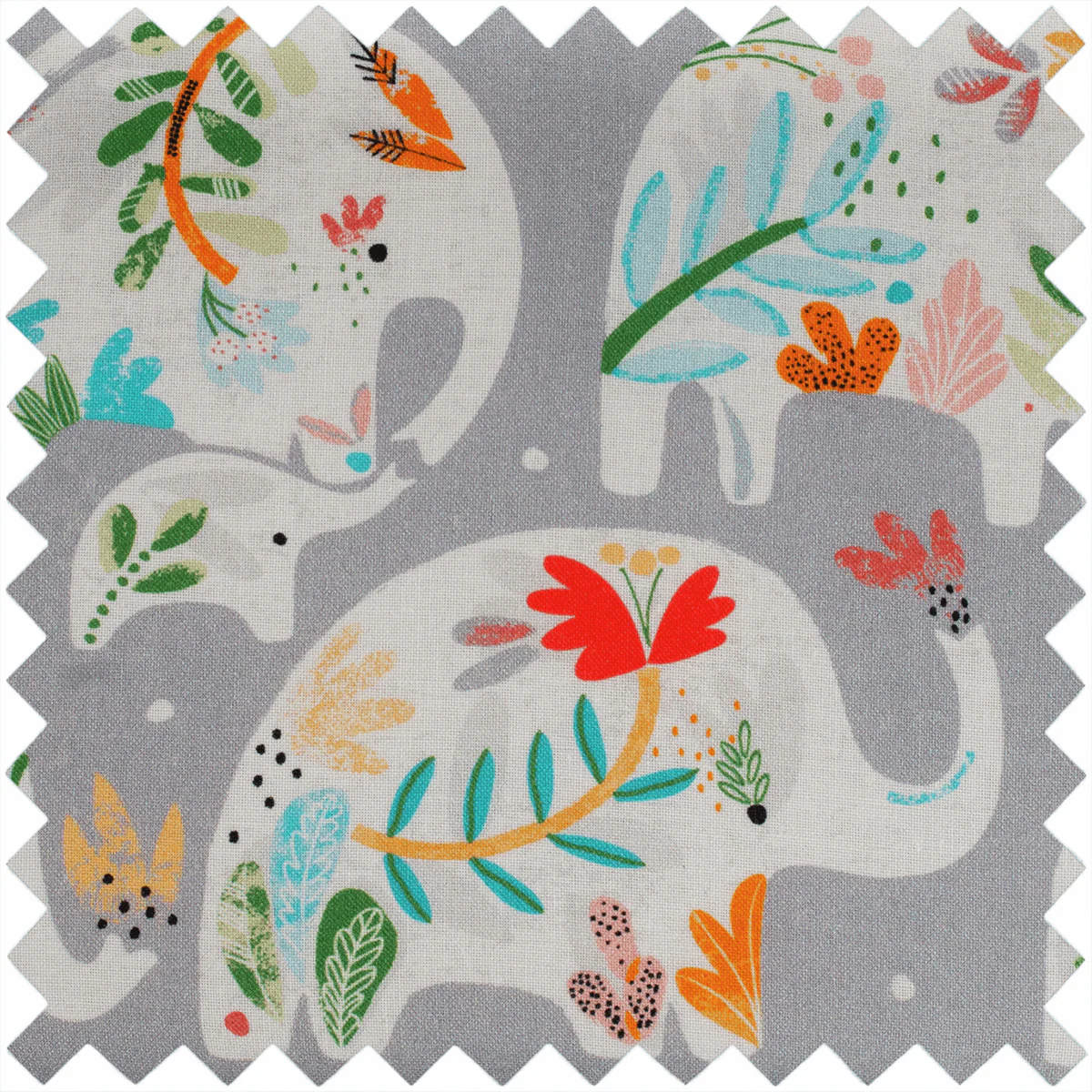 Elephants Rectangle Sewing Box with Appliqué Lid - Medium - Image 4
