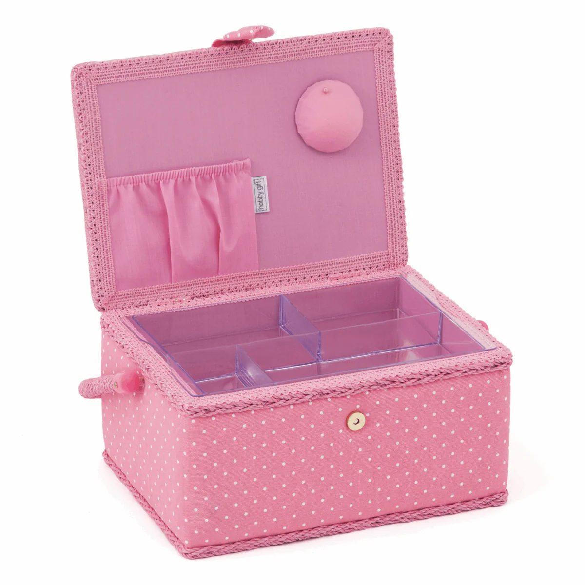 Embroidered Cactus Sewing Box - Medium - Image 2