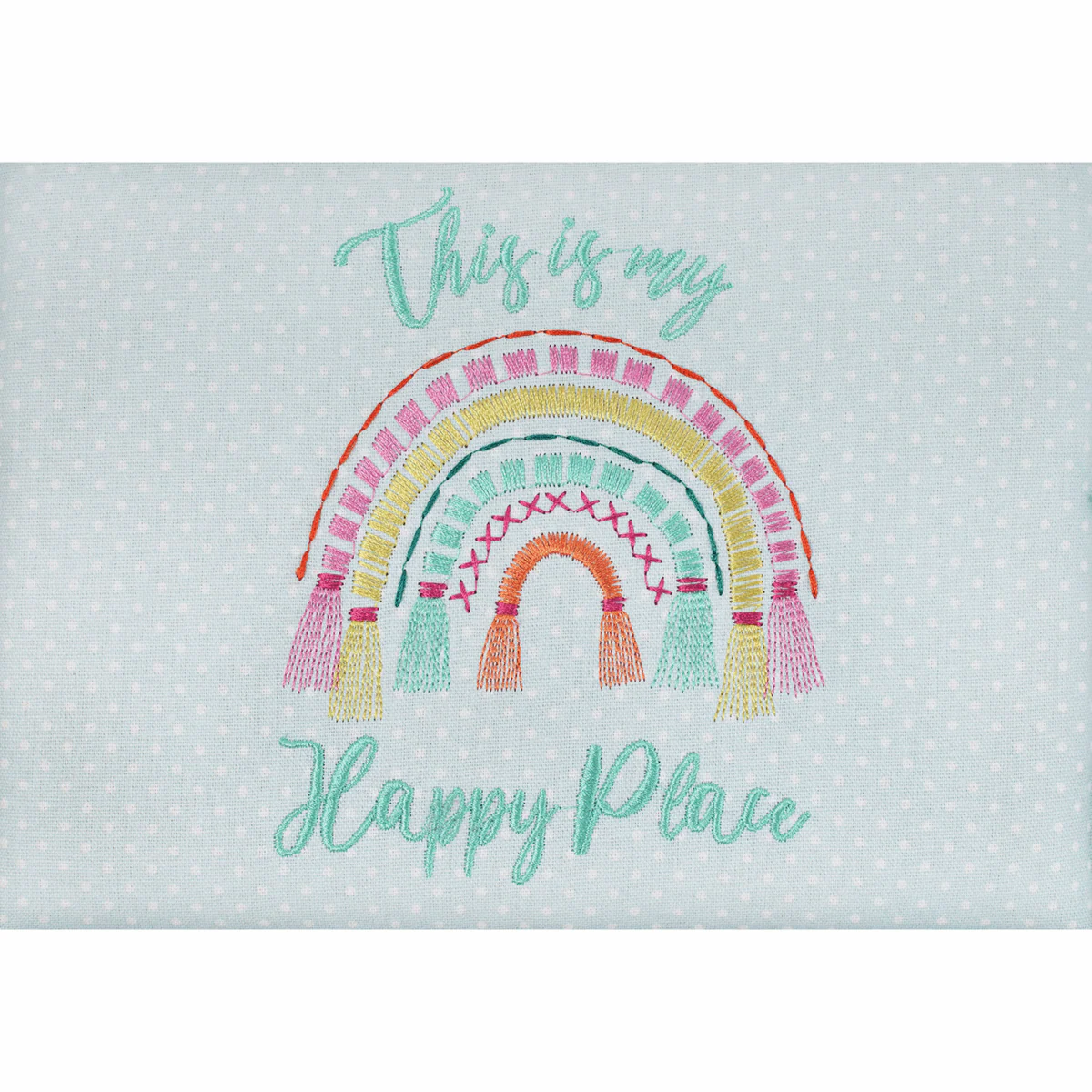 Embroidered Rainbow Sewing Box - Medium - Image 3