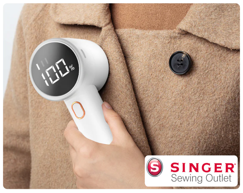 Electric Fabric Shaver - Professional Lint Remover * Singer Sewing Outlet Exclusive Offer * Rechargeable Lint Remover, Shaver, Defuzzer - Image 2