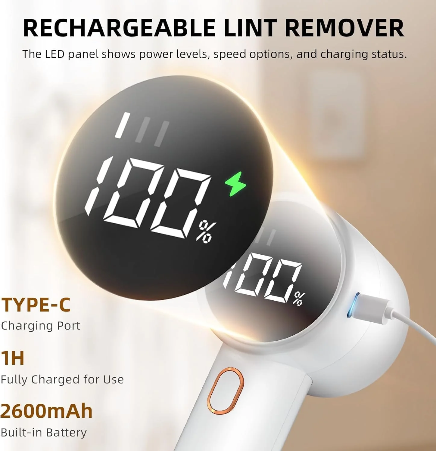 Electric Fabric Shaver - Professional Lint Remover * Singer Sewing Outlet Exclusive Offer * Rechargeable Lint Remover, Shaver, Defuzzer - Image 4