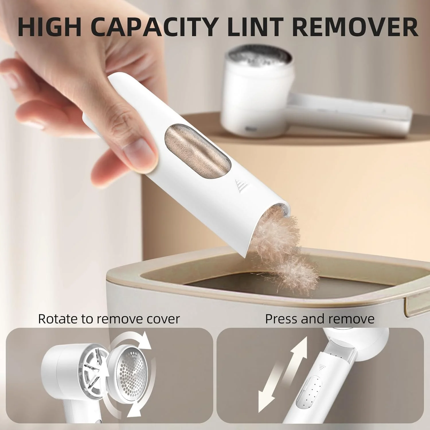 Electric Fabric Shaver - Professional Lint Remover * Singer Sewing Outlet Exclusive Offer * Rechargeable Lint Remover, Shaver, Defuzzer - Image 8