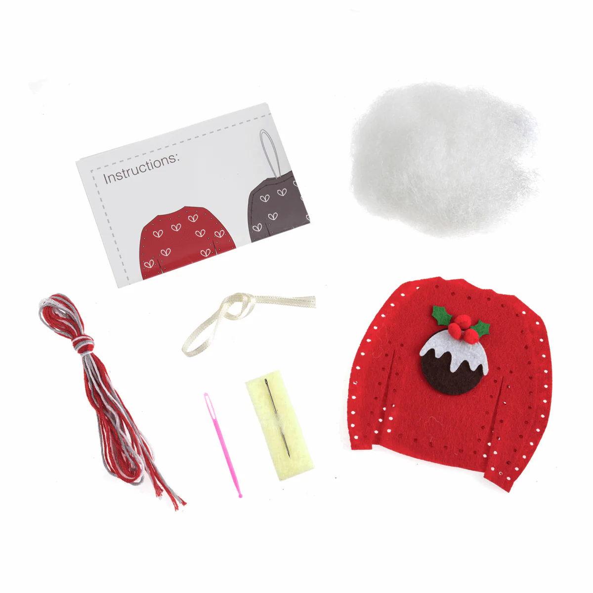Felt Decoration Kit: Christmas: Christmas Jumper - Image 3