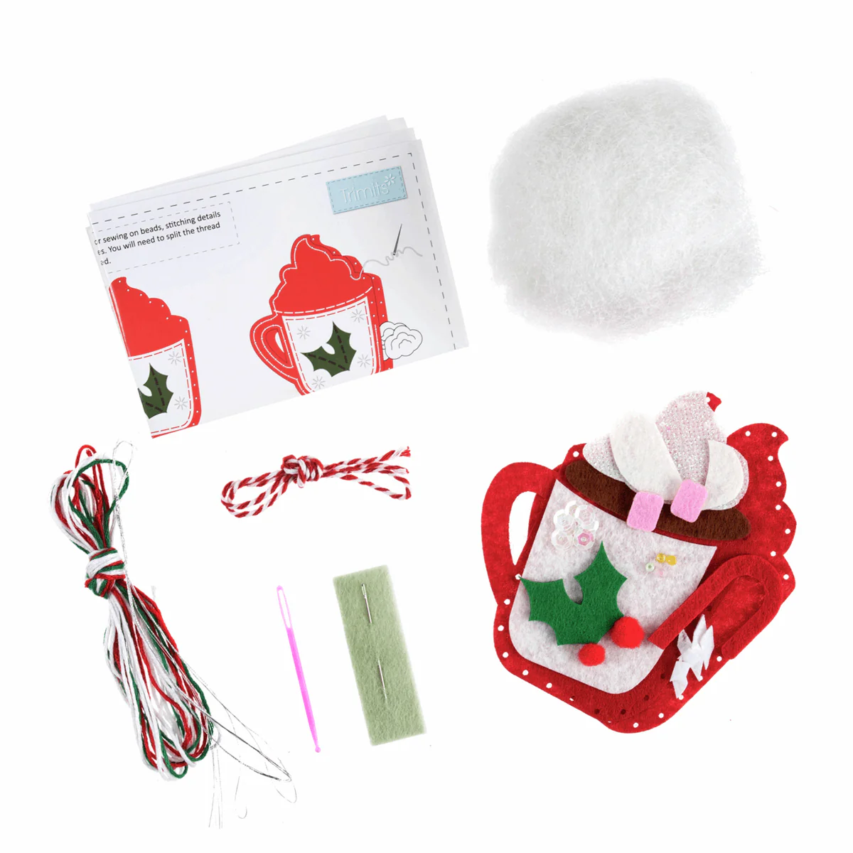 Felt Decoration Kit: Christmas: Hot Chocolate - Image 2