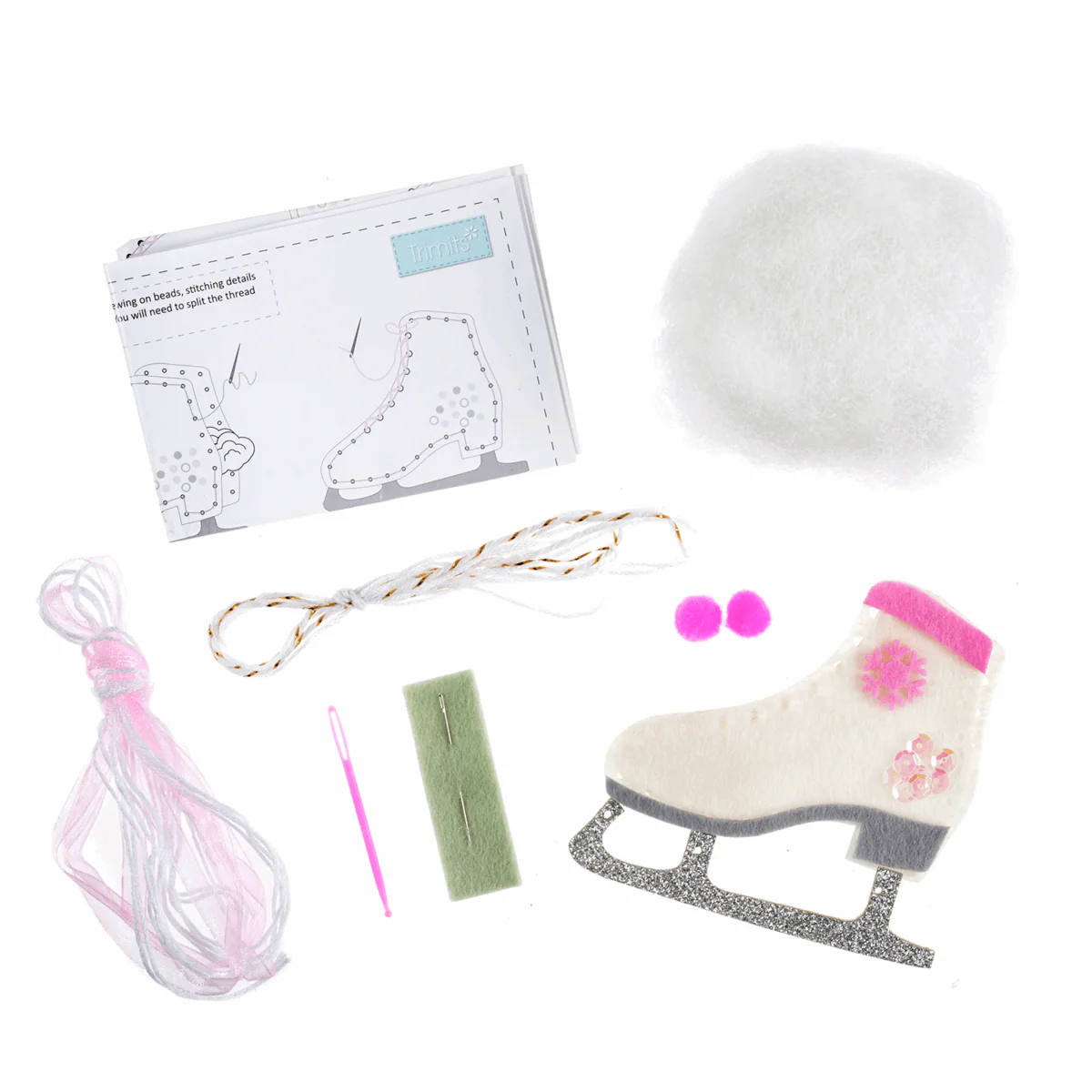 Trimits Felt Decoration Kit - Ice Skate - Image 3