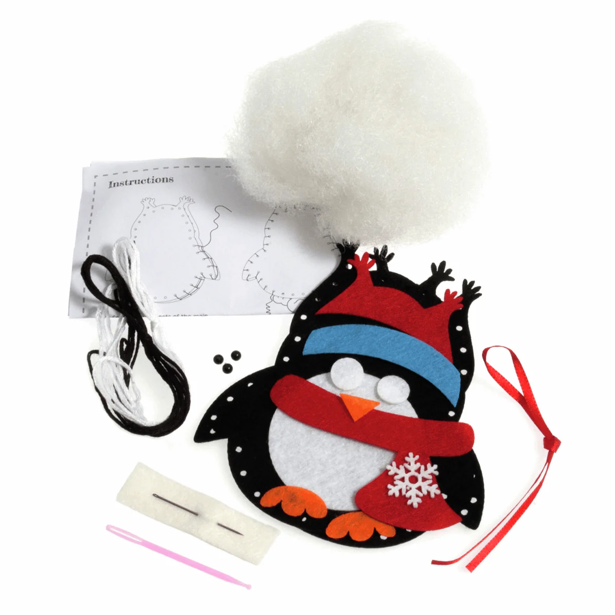 Felt Decoration Kit: Christmas: Penguin - Image 2