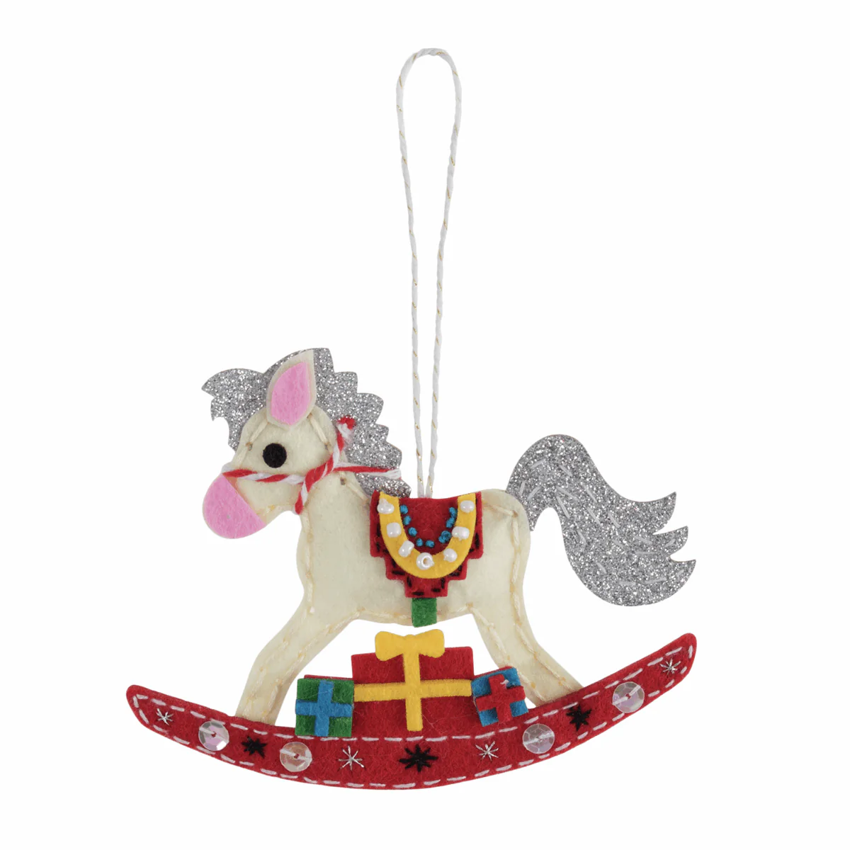 Felt Decoration Kit: Christmas: Rocking Horse - Image 3