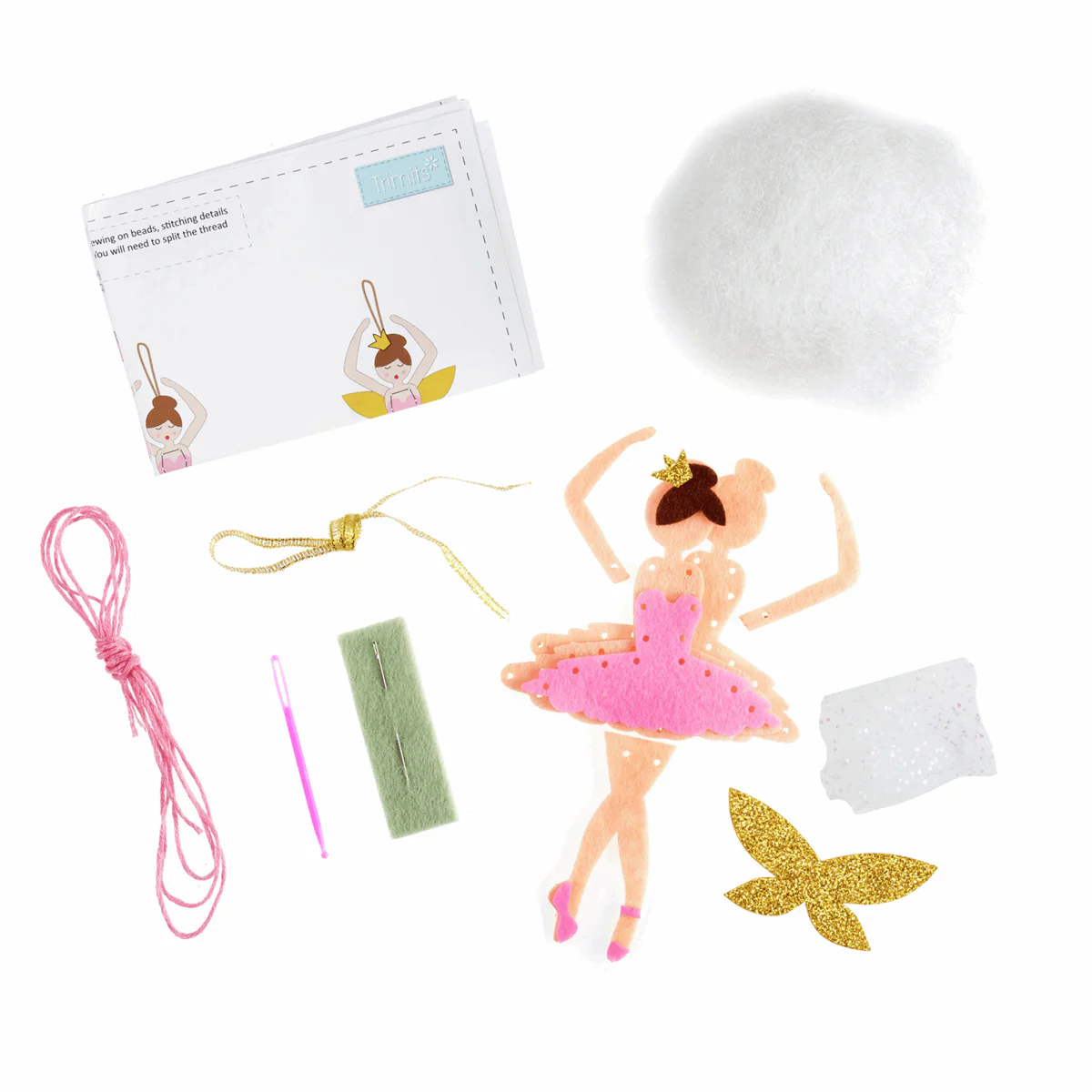 Felt Decoration Kit: Christmas: Sugar Plum Fairy - Image 2