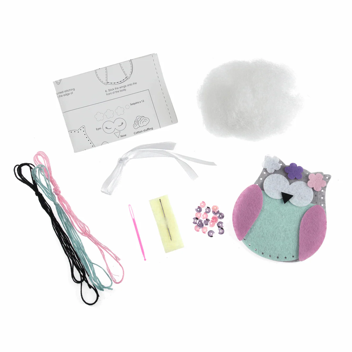 Felt Decoration Kit: Spring Owl - Image 3