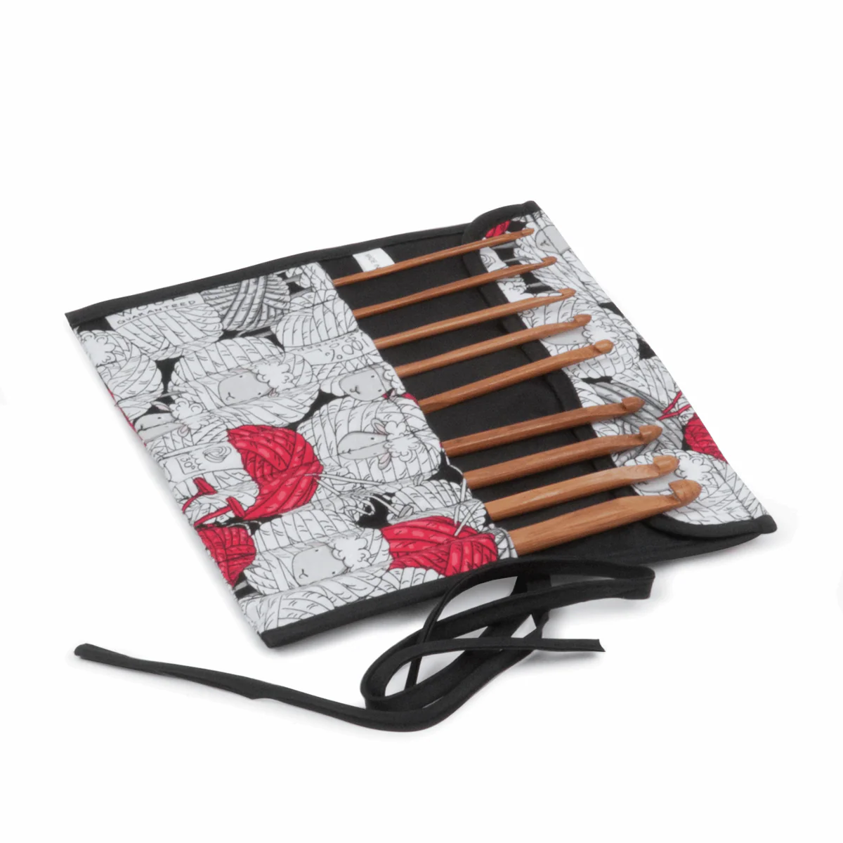 Filled Crochet Hook Roll - Fun Sheep - Image 2