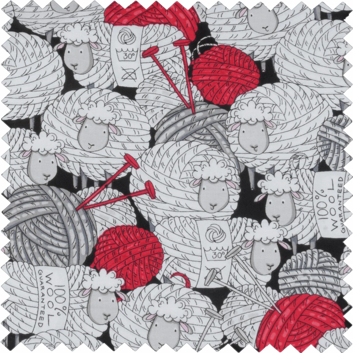 Filled Crochet Hook Roll - Fun Sheep - Image 3