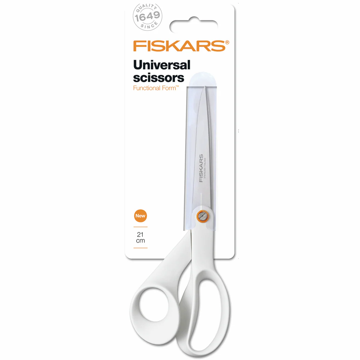 Fiskars General Purpose: Functional Form Scissors - White: 21cm/8.25in - Image 2