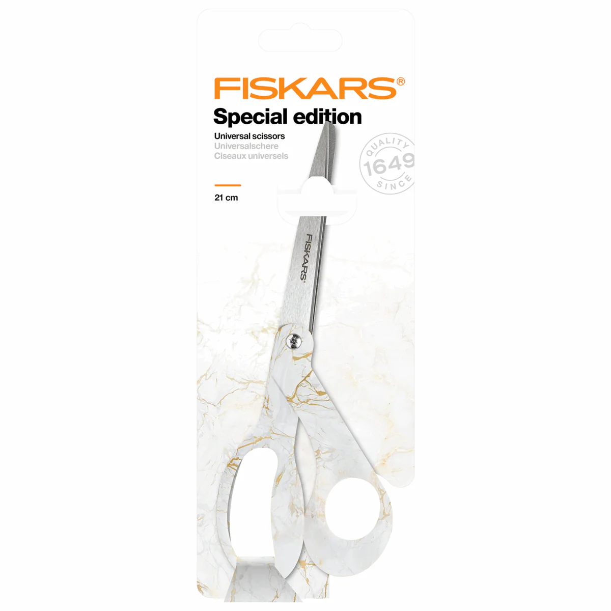 Fiskars Universal Limited Edition Gold Marble Scissors - 21cm - Image 6