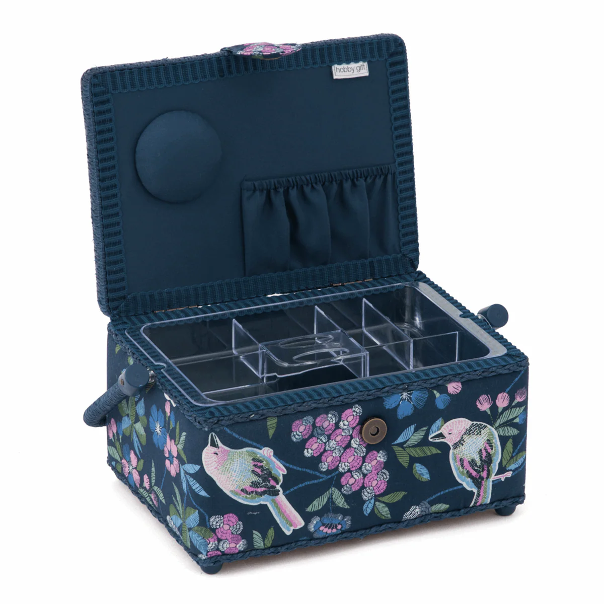 Floral Birds Sewing Box - Medium - Image 2