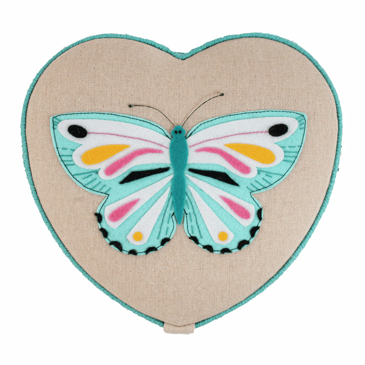 Flutterby Heart Appliqué Sewing Box - Medium - Image 3