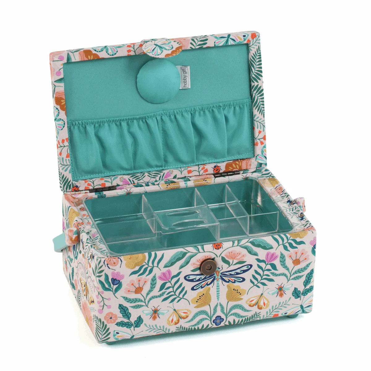 Flutterby Sewing Box with Plastic Handle - Medium - Image 2