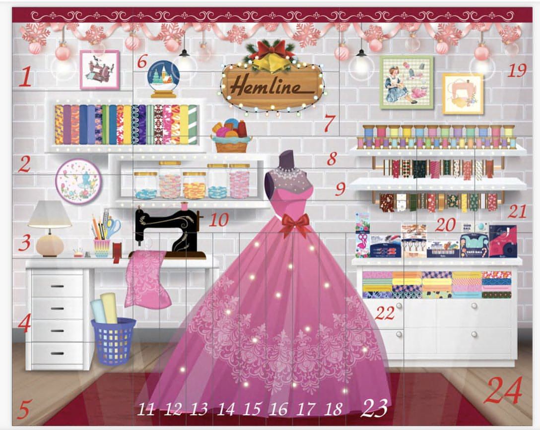 Free Advent Calendar when you spend over £200! Sewing themed Advent Calendar for Christmas 2021 - Image 4