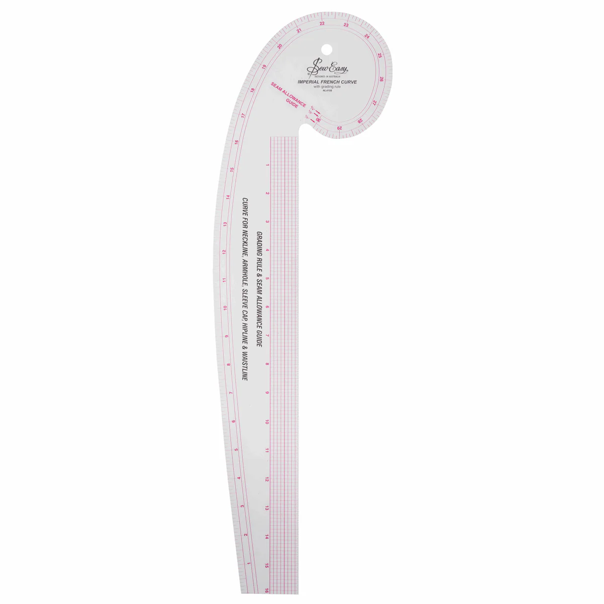 Sew Easy French Curve Ruler - Imperial - Image 2