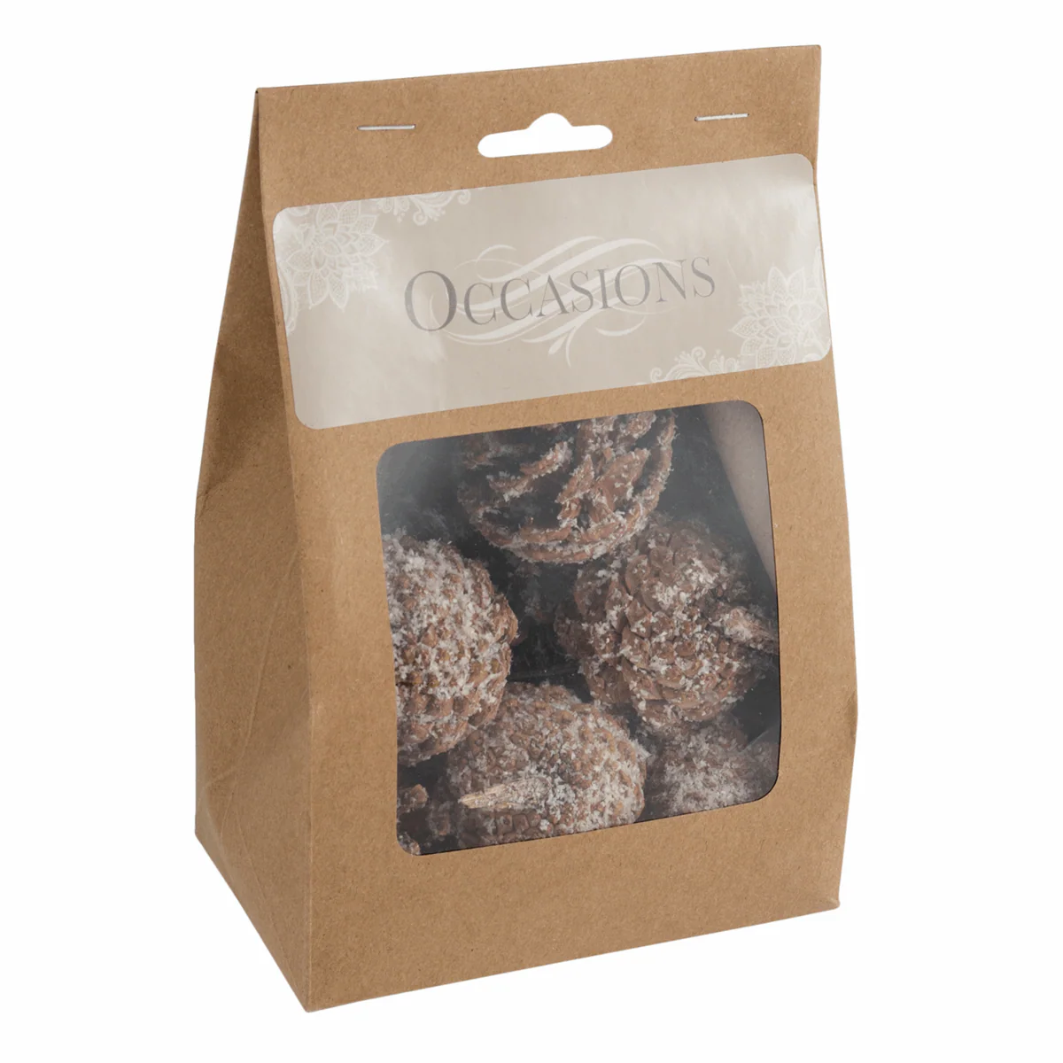 Frosted Pine Cones (Pack of 9) - Image 2