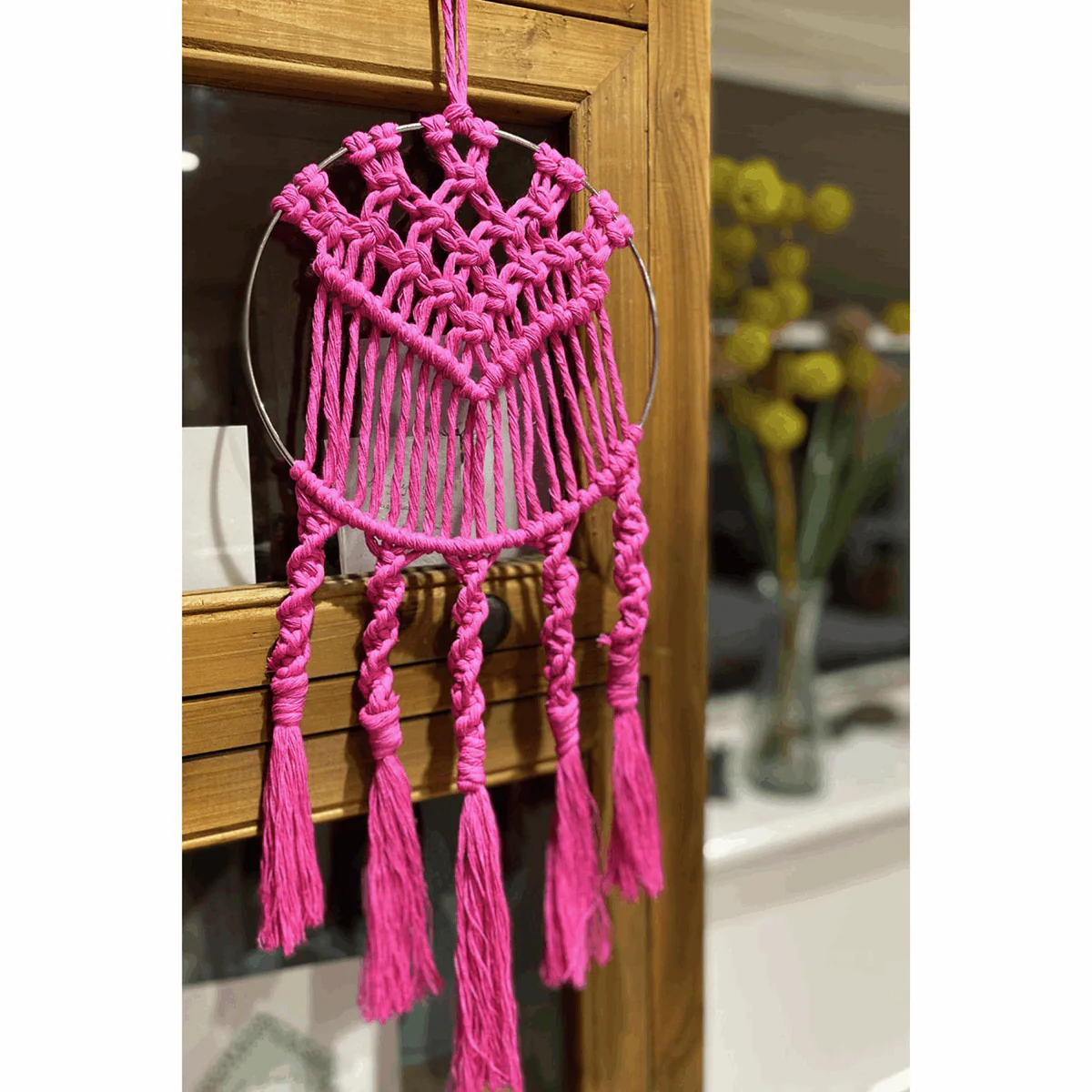 Fuchsia Macrame Cord - 87m x 4mm - Image 5