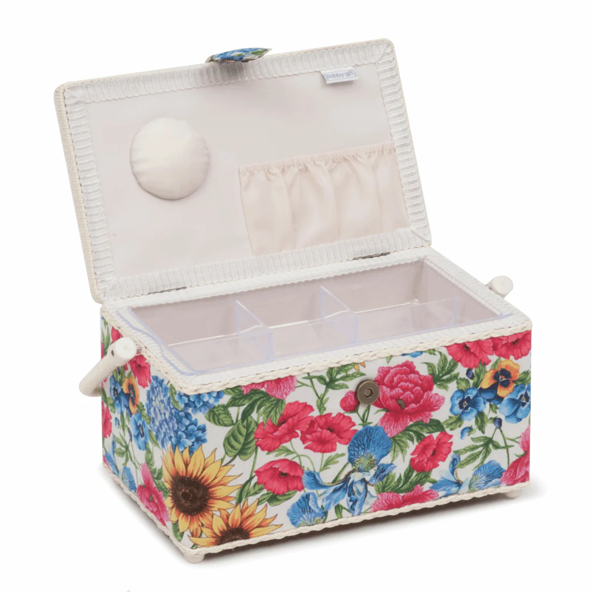 Garden Floral Sewing Box - Deep Rectangle - Image 2