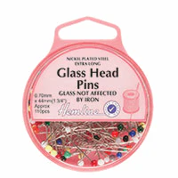 Glass Head Nickel Pins x 95 - 34mm - Image 2