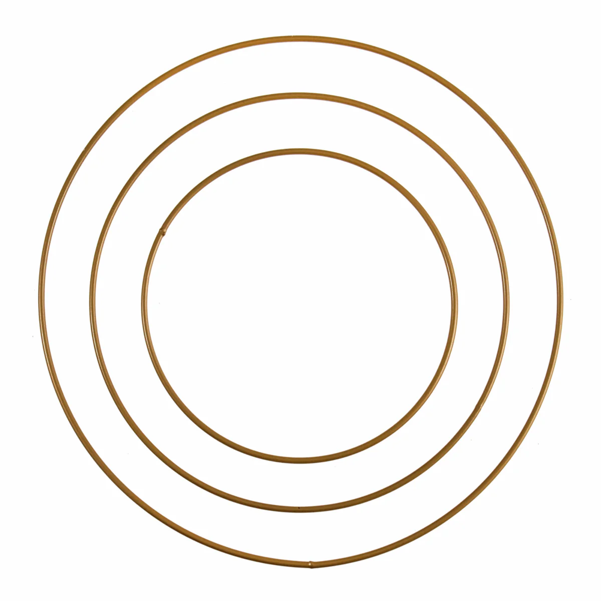 Trimits Gold Metal Wire Craft Hoops - 15-25cm (Set of 3 Sizes)