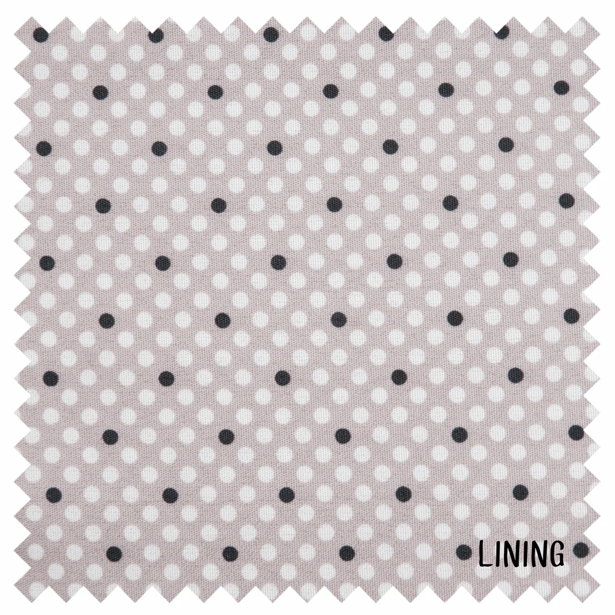 Grey Linen Polka Dot Yarn & Knitting Pin Holder - Image 3