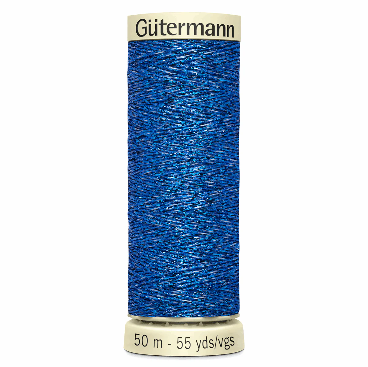 Gutermann Royal Blue Metallic Effect Thread - 50m - Image 2