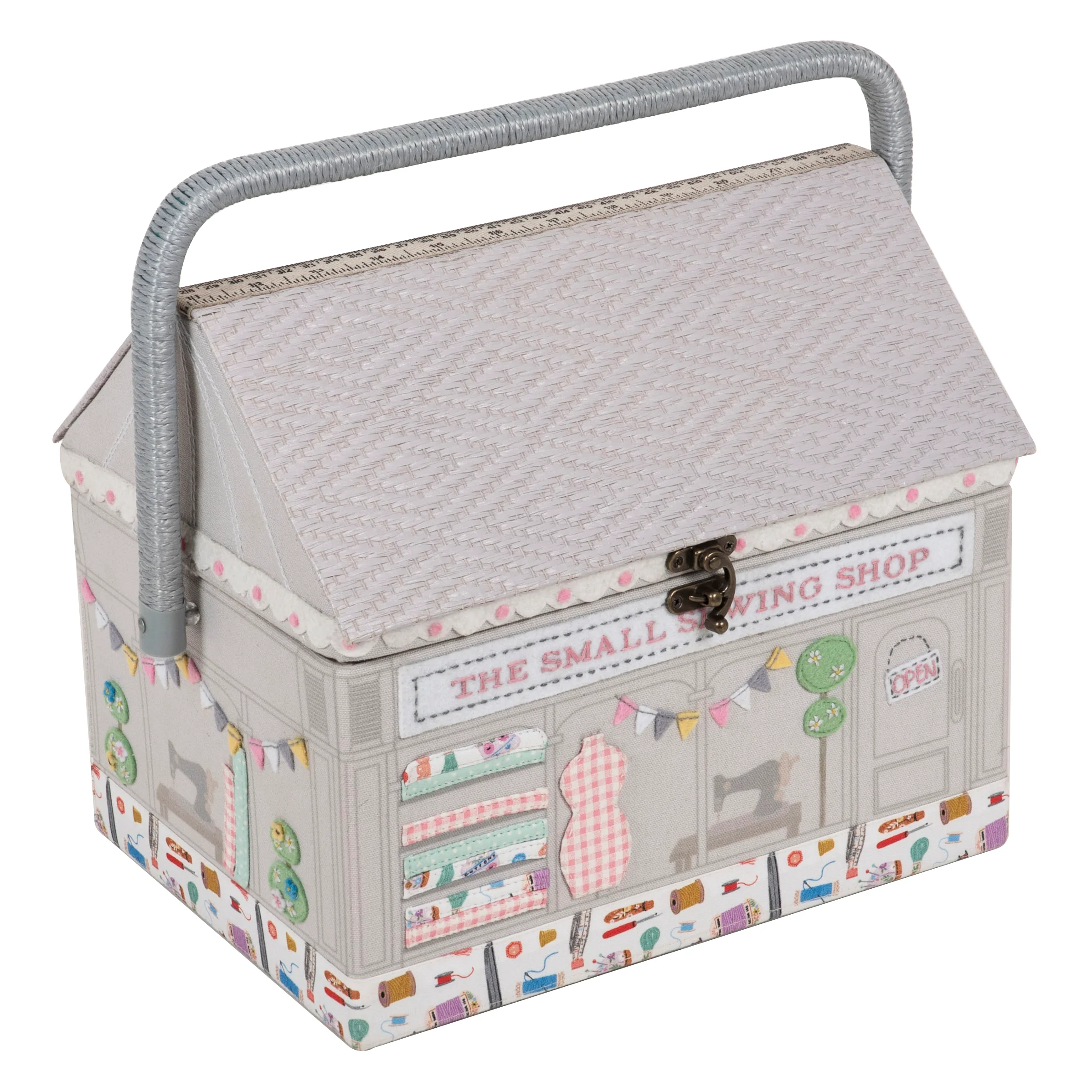 Haby Notions Shop Appliqué and Embroidered Sewing Box