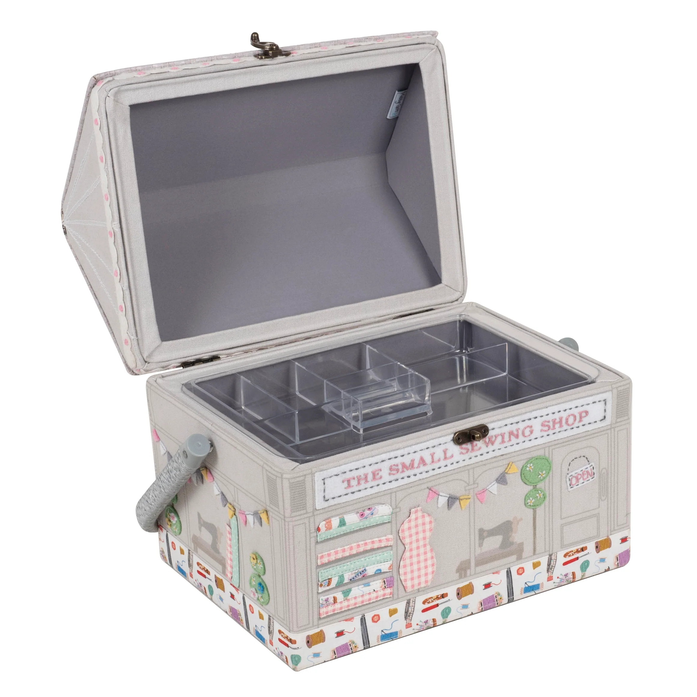 Haby Notions Shop Appliqué and Embroidered Sewing Box - Image 2