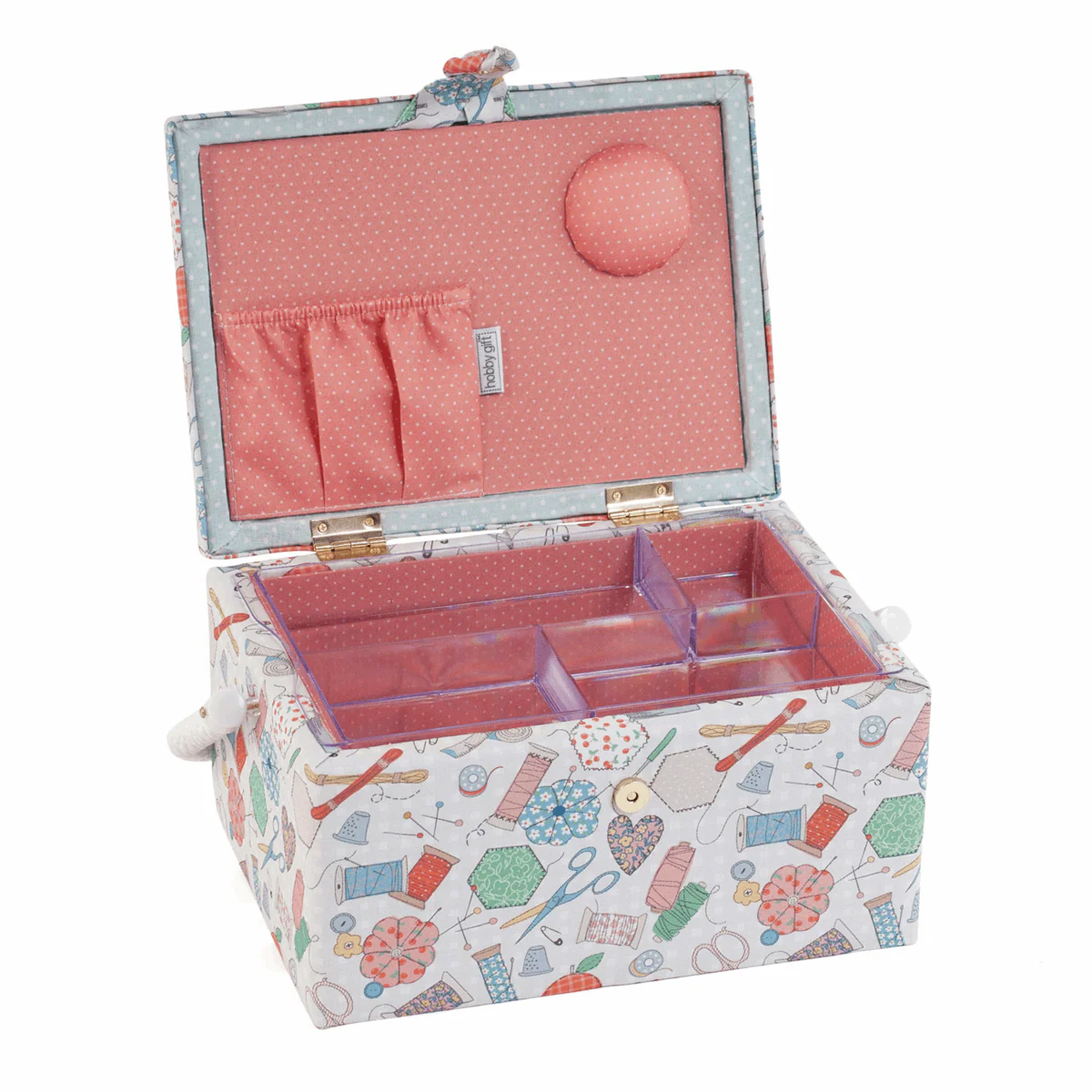 Happydashery Sewing Box with Embroidered Lid - Medium - Image 2