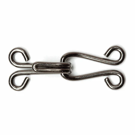 Hemline Black Hook & Eyes - Size 9 (10 Sets) - Image 2