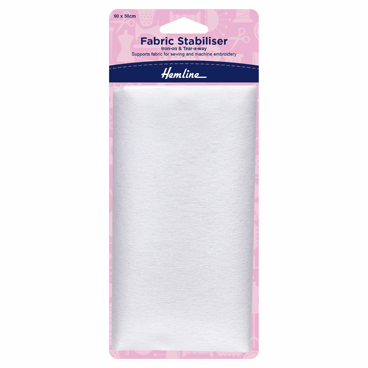 Hemline Iron-On Fabric Stabiliser - 90 x 50cm