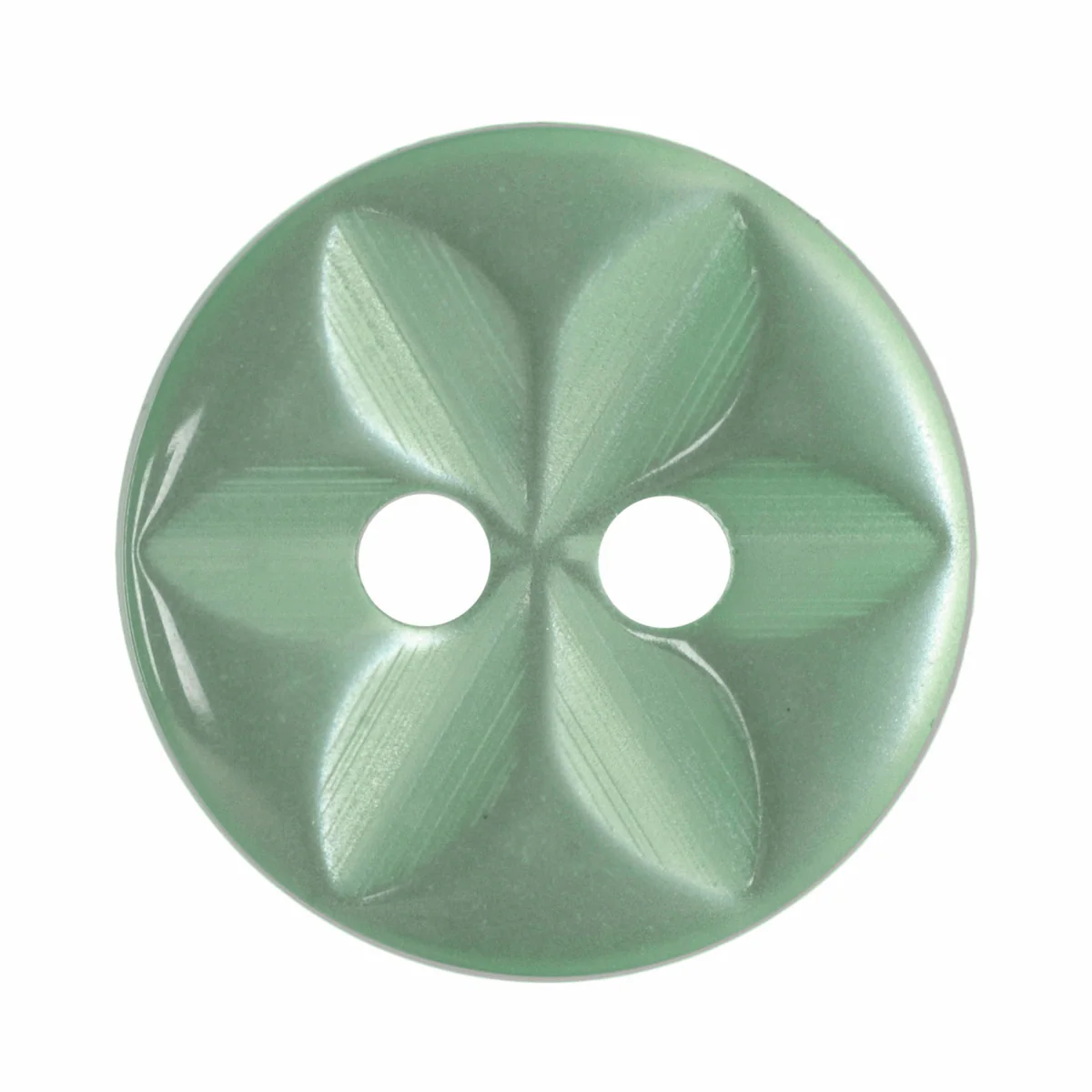 Hemline Lime Green Star Button - 11.25mm (Pack of 14)