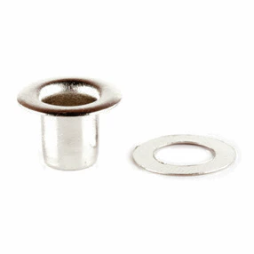 Hemline Nickel Eyelets with Tool - 7mm (Pack of 20) - Image 2