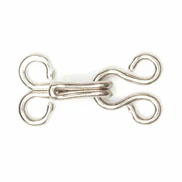 Hemline Nickel Hook & Eyes - Size 0 (14 Sets) - Image 2