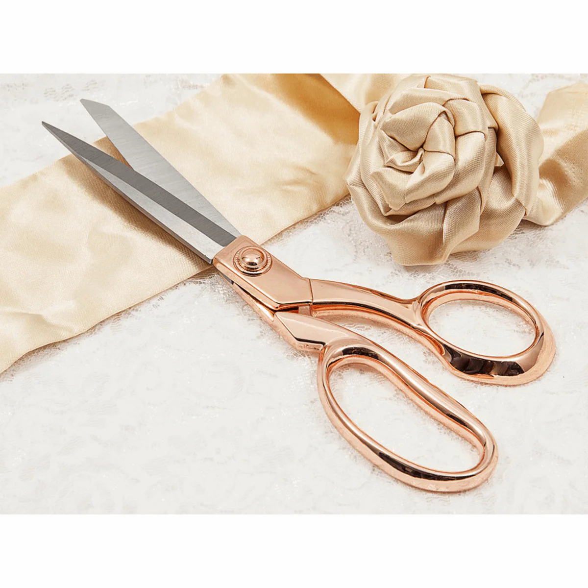 Hemline Rose Gold Dressmakers Shears - 21cm / 8.25in - Image 2