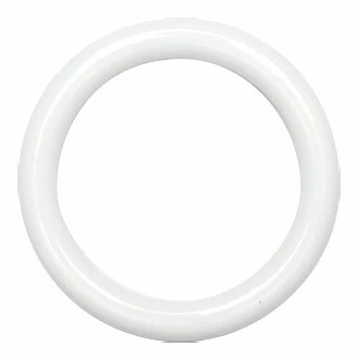 Hemline White Plastic Curtain Rings - 25mm (Pack of 8) - Image 2