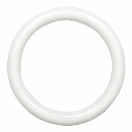 Hemline White Plastic Curtain Rings - 32mm (Pack of 8) - Image 2