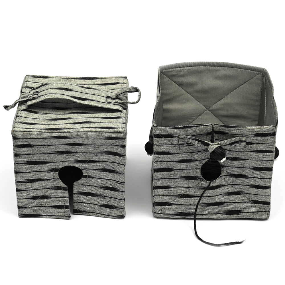 Ikat Knit Out Wool Holder Box - Image 2