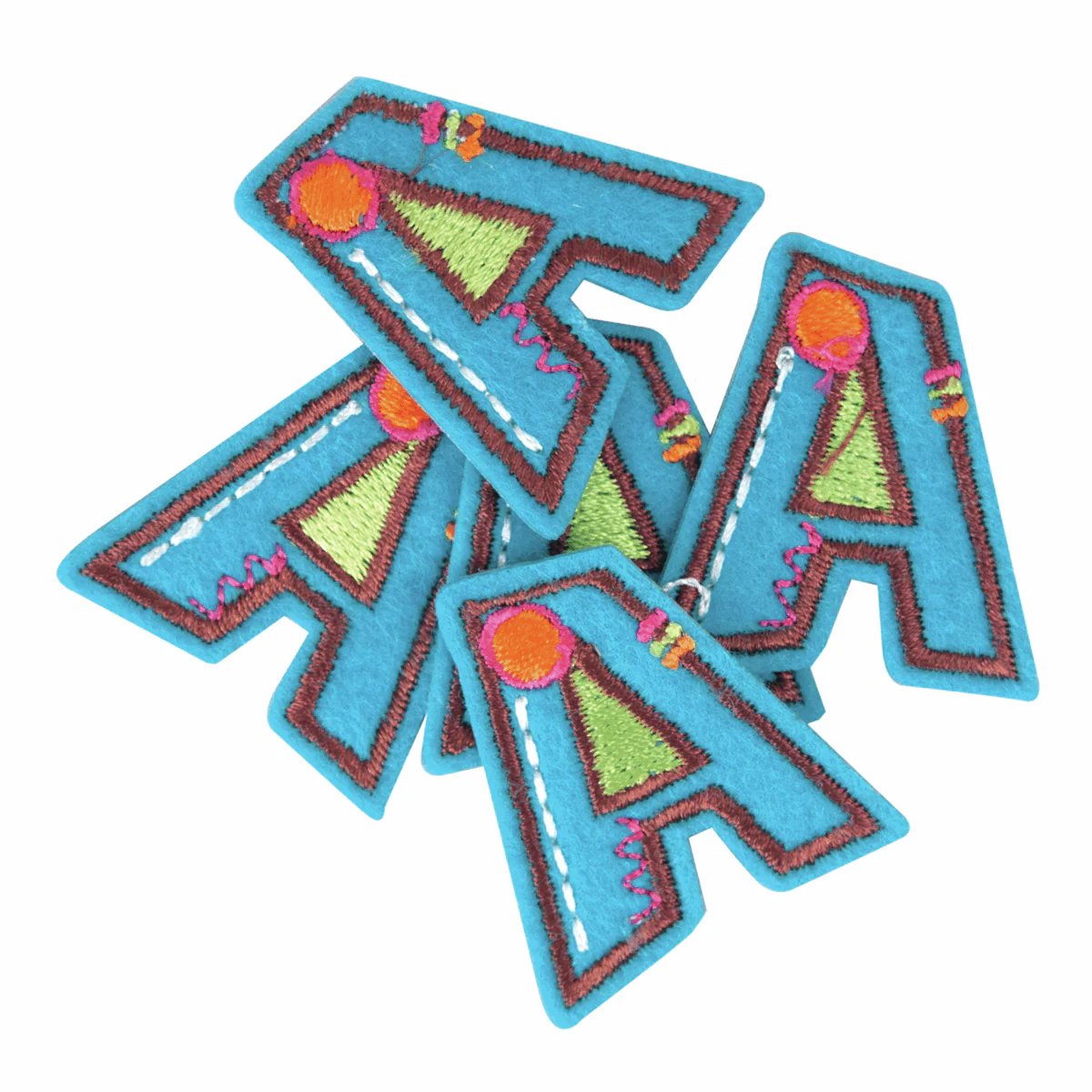 Iron-On/Sew On Alphabet Motif Patch - Letter A