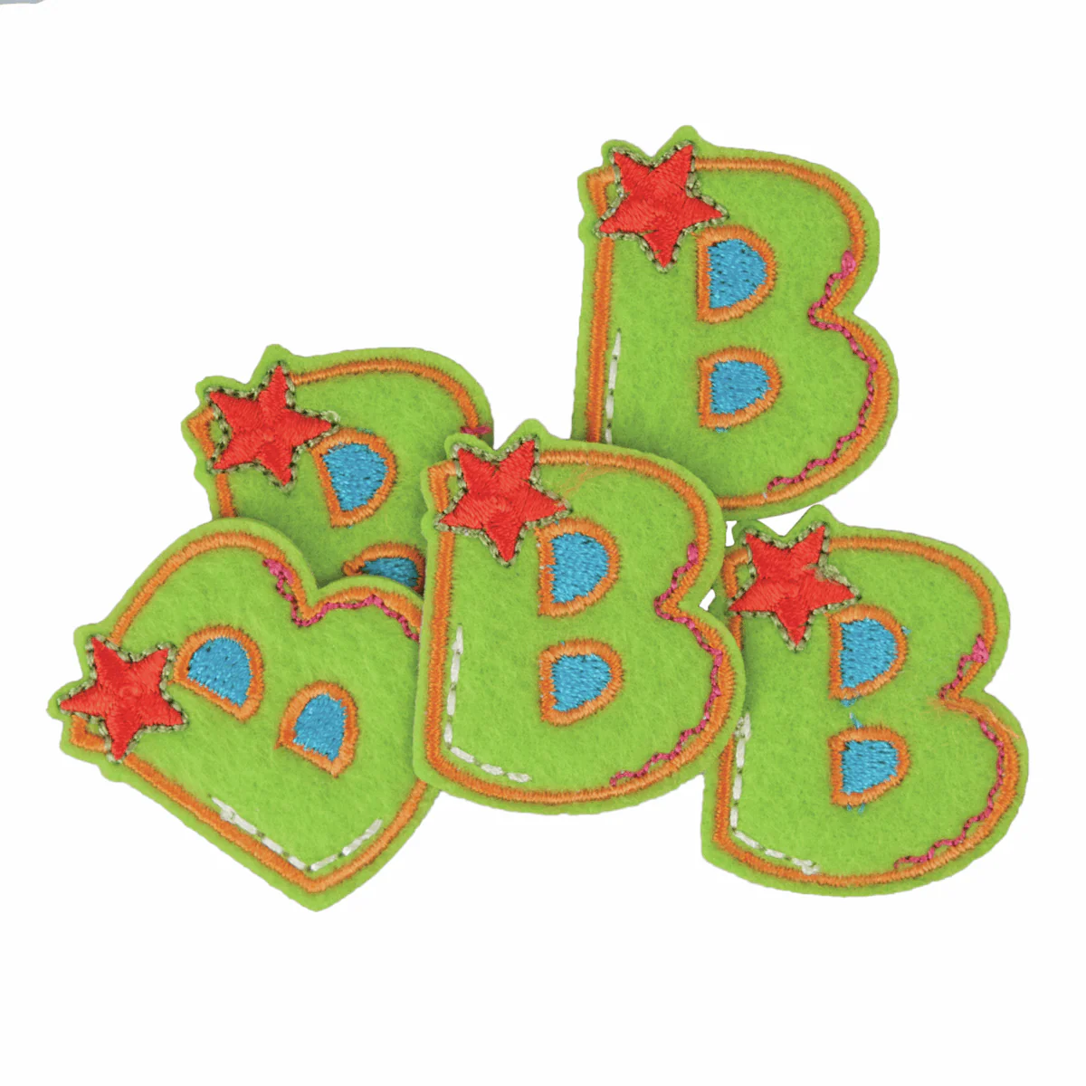 Iron-On/Sew On Alphabet Motif Patch - Letter B