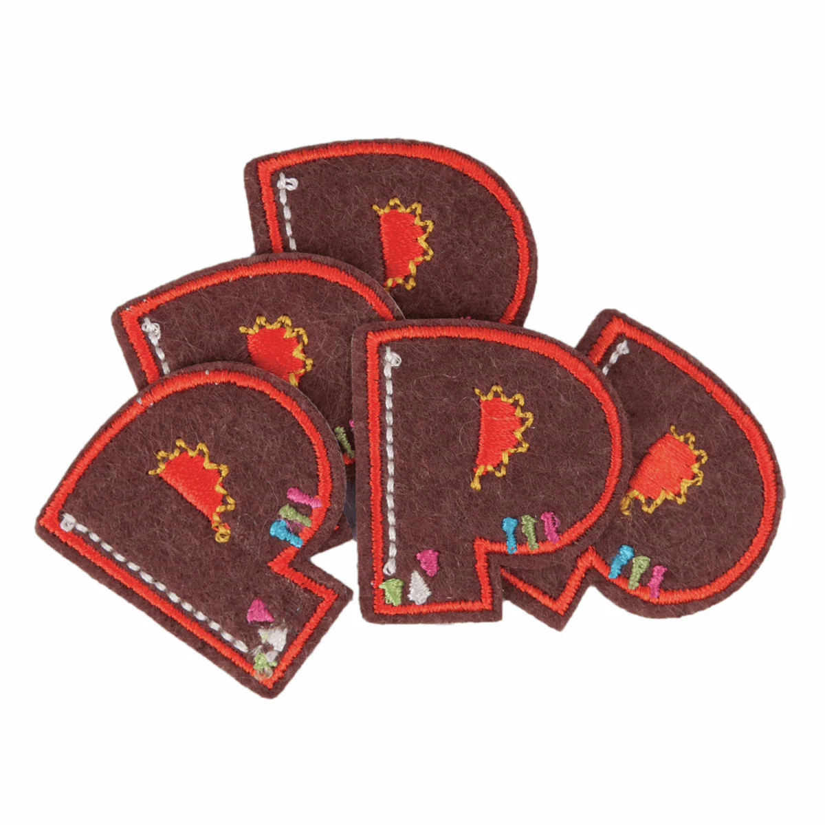 Iron-On/Sew On Alphabet Motif Patch - Letter P