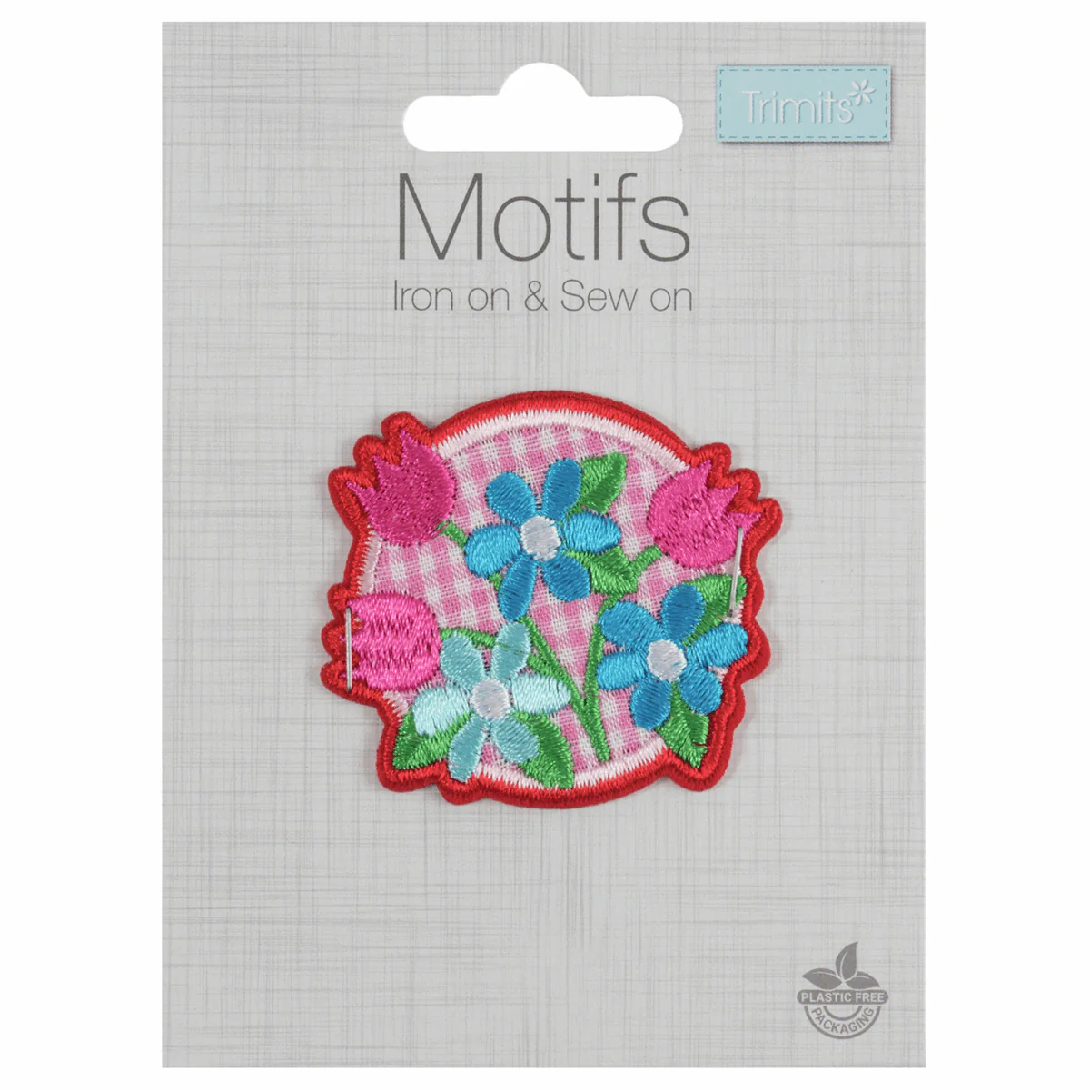 Trimits Iron-On/Sew On Motif Patch - Floral - Image 2